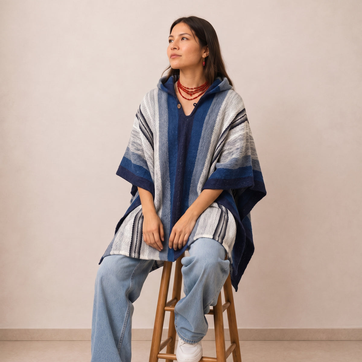 GLACIER - Wool Poncho