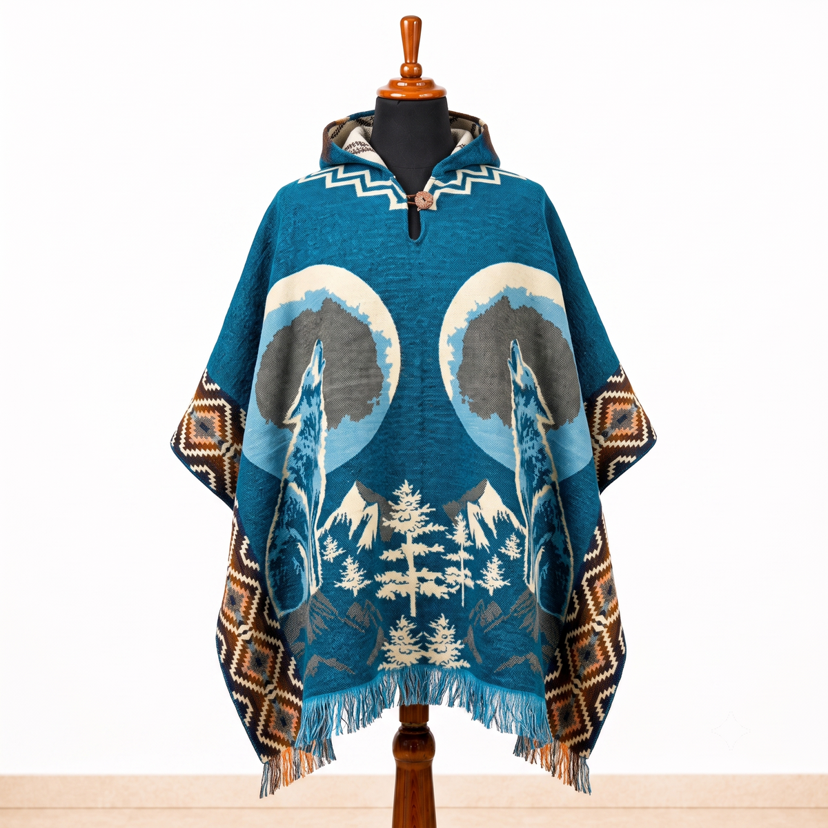 ATKA - Hooded Alpaca Wool Poncho