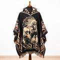 TRINITY - Hooded Alpaca Wool Poncho