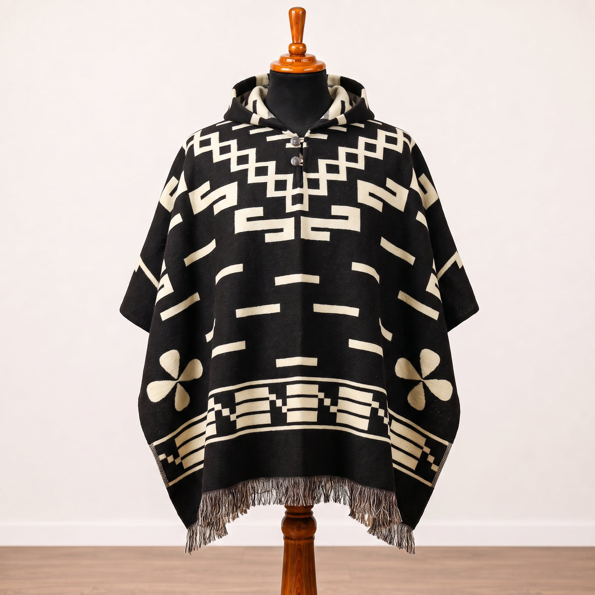 EASTWOOD - Hooded Alpaca Wool Poncho