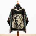 APU - Hooded Alpaca Wool Poncho