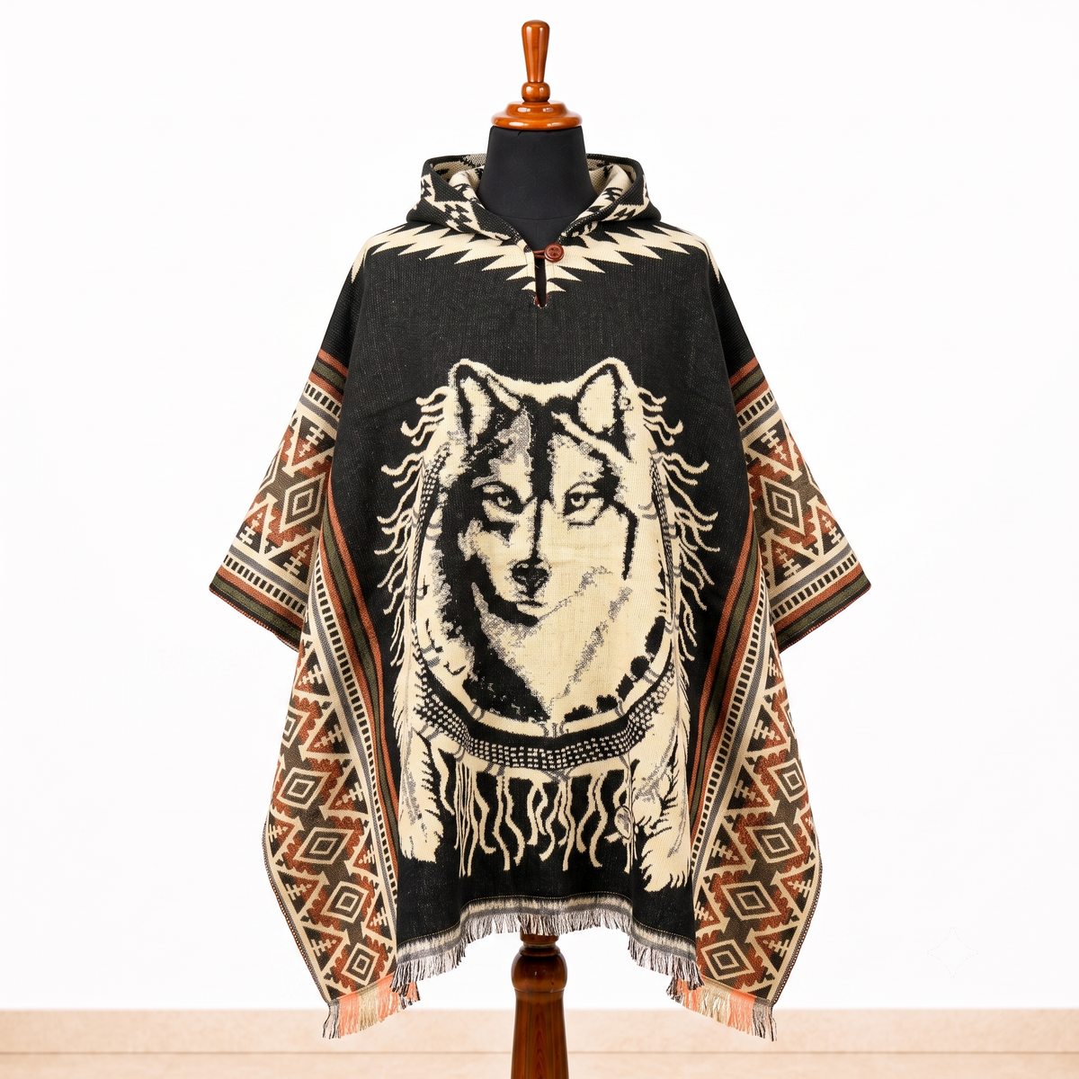 KODA - Hooded Alpaca Wool Poncho