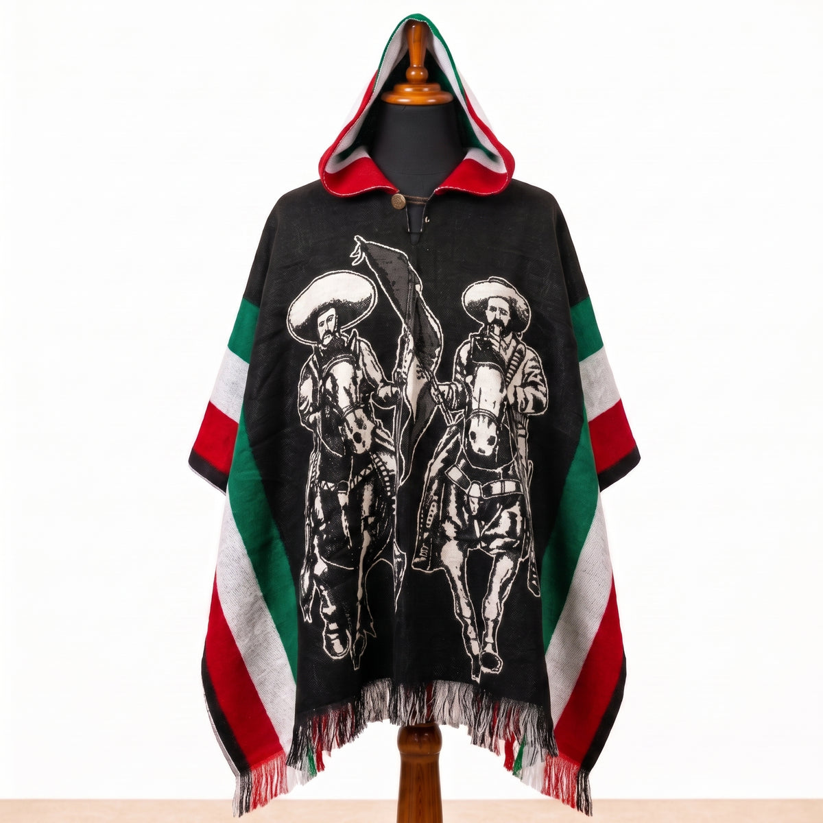 REVOLUTION - Hooded Alpaca Wool Poncho