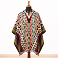 TINKU - Hooded Alpaca Wool Poncho